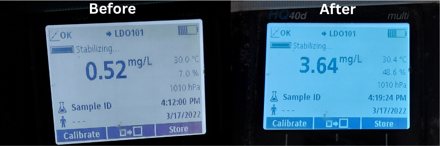 Dissolved Oxygen (DO) Increase in Wastewater Treatment Plant